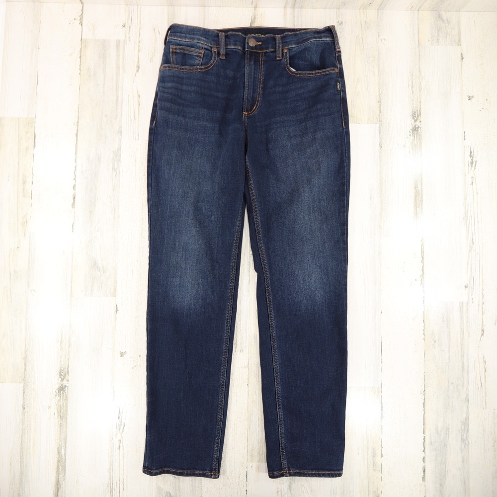 Silver Eddie Jeans Mens 32 x 32 Blue Relaxed Slim Straight Luxe Heritage